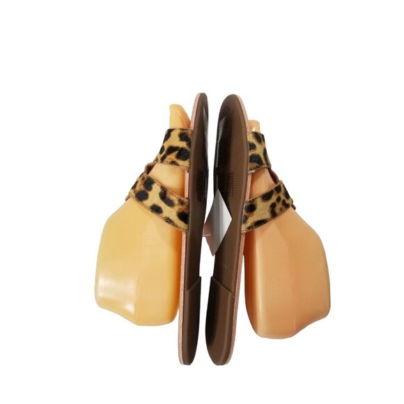 J CREW Women's  calf hair slide sandals size 9 M - Picture 6 of 7